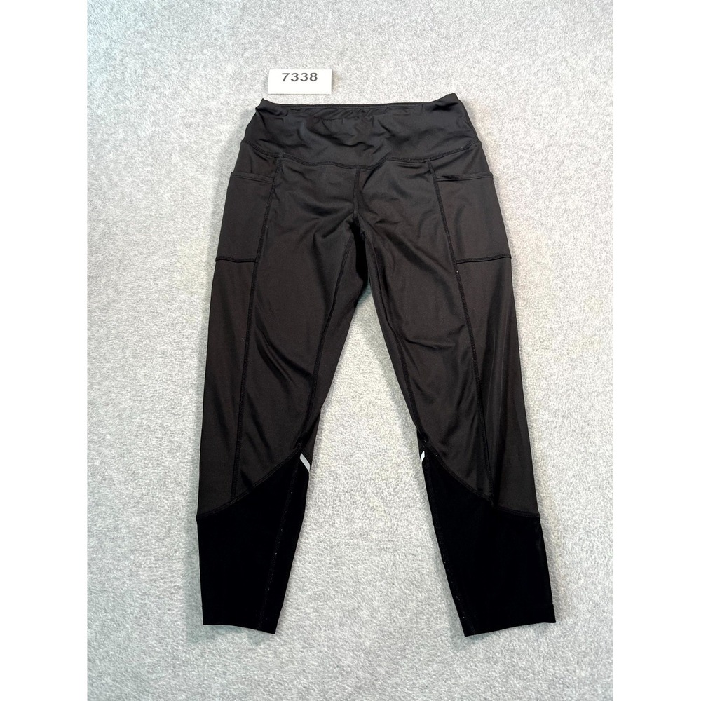 TAPOUT Leggings Womens Medium Black Stretch High Waisted Workout Athletic Yoga